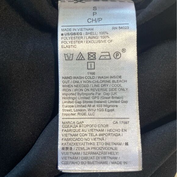 Gap Black Metallic Polka Dot Long Sleeve Midi Dress Women’s Size Small - Picture 9 of 9